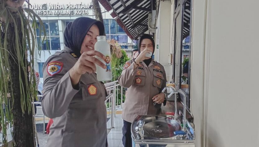 Polresta Malang Kota Sediakan Anjungan Air Minum Gratis, Naikkan Standar Pelayanan Publik